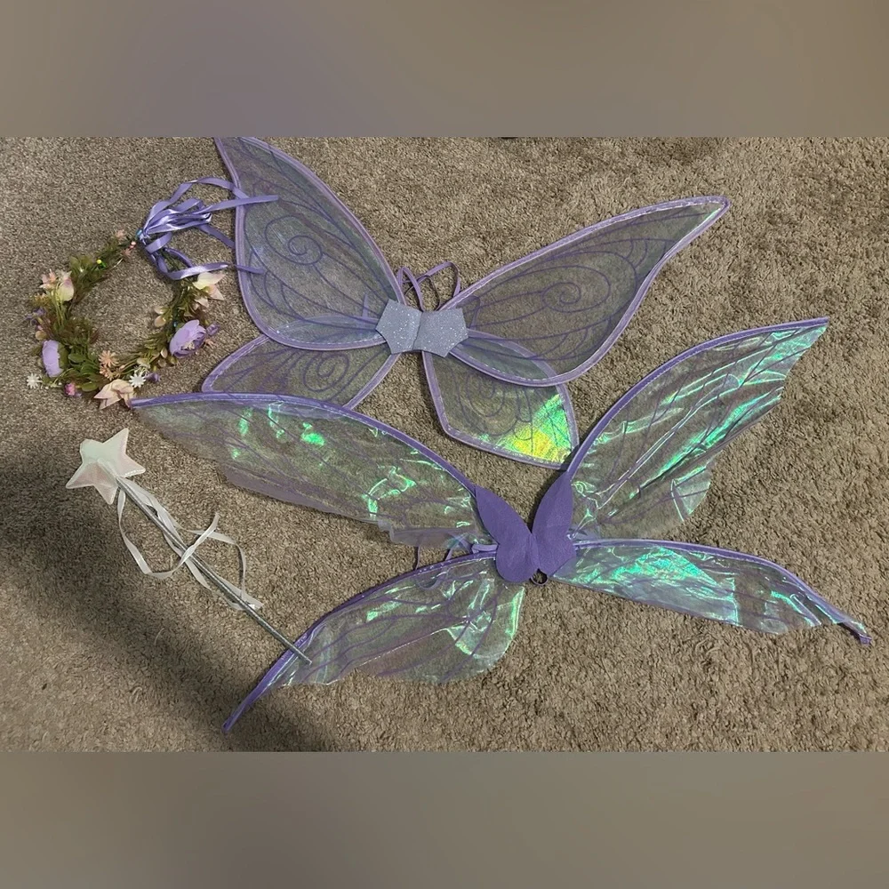 Dolls Kill/Trickz N Treatz Purple Cyber Fairy Costume - Picture 5 of 8